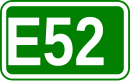 Zeichen der Europastraße 52