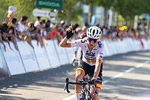 Mavi Garcia at arrival of stage 6 of Tour de France 2023