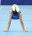 Manna performed by the artistic gymnast Achille Andrea Montrasio at the 5th International Junior Budapest Cup 2019, lengthwise angle