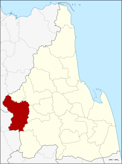 Karte von Nakhon Si Thammarat, Thailand, mit Thung Yai
