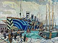 Arthur Lismer: Olympic with Returned Soldiers (1918)