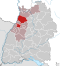 Lage des Landkreises Karlsruhe in Baden-Württemberg