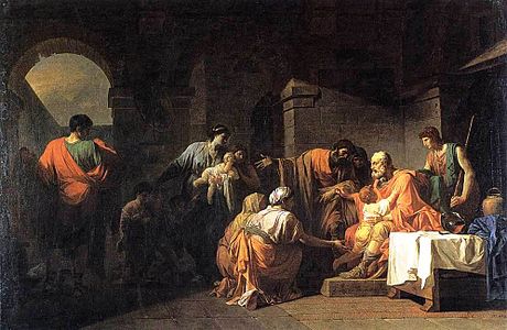 Belisarius Receiving Hospitality from a Peasant Who Had Served under Him (1779)