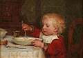 Boy at Table (Ruedi Anker) by Albert Anker, 1869