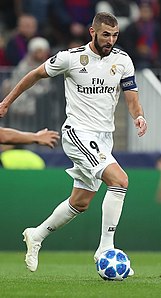 alt=A men's a sociation football player (Karim Benzema)