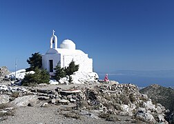 Kapelle Christos Dikeos auf dem Gipfel Dikeos des Dikeos-Gebirges