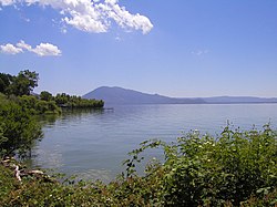 Clear Lake, the dominant geographic feature in Lake County