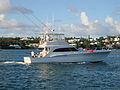 A larger charter big game rig in Bermuda.