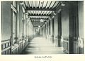Gaslit school hallway (Paris, late 19th century)