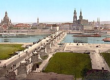 In March 2009 the German chapter of the Wikimedia Foundation announced that the University of Dresden had agreed to release a quarter million images to Wikimedia Commons. This restoration of prewar Dresden is a gesture of thanks for that generous donation.