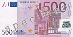€500 obverse