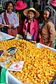 Ethnic women buying fried Tofu (April 2020)