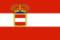 Flagge der österreichischen Marine 1786 bis 1869 und der k.u.k. Kriegsmarine 1869 bis 1918