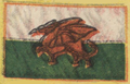 Flag of Wales from the 1919 Marshal Foch victory-harmony banner