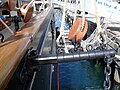Brace ropes, blocks and attachments on James Craig (barque)