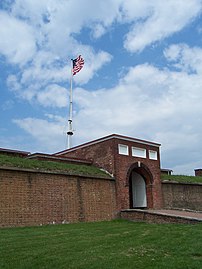 The sally port (main entrance) into Fort McHenry.
