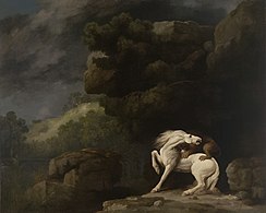 A Lion Attacking a Horse (1770), oil on canvas, 38 in. x 49 1/2in., Yale Center for British Art