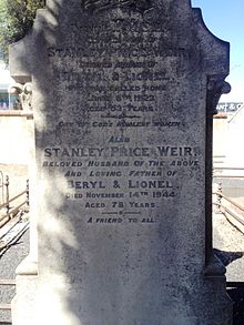 a stone gravestone