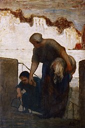 The Laundress (c. 1863), oil on panel, 49 x 34 cm., Musée d'Orsay, Paris
