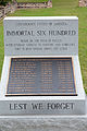 Immortal Six Hundred memorial