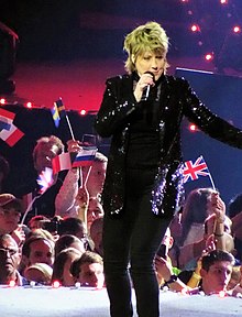 Leskanich performing in 2019