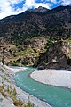 Sutlej River in Kinnaur Valley, Himachal Pradesh, India