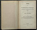 Fundamentals of Criminal Psychology, 1872