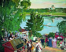 Promenade Along Volga River (1909)