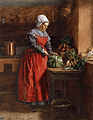 Léon Bonvin - Cook with Red Apron