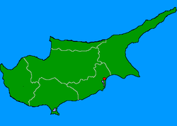 Location of Kition