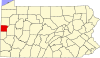 State map highlighting Lawrence County