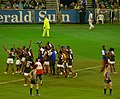 Papua New Guinea shortly after the final siren at the MCG