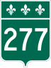 Route 277 marker