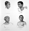 African slaves from Cabinda, Kilwa, Rebolo and Elmina