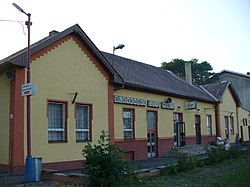Train station in Slovenské Nové Mesto