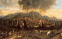 Gemälde des Großen Stadtbrands von Aachen