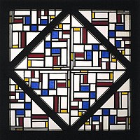 De Stijl abstraction by Theo van Doesburg, Netherlands (1917)
