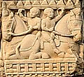 Foreign horse riders, Southern Gateway of Stupa 3, Sanchi