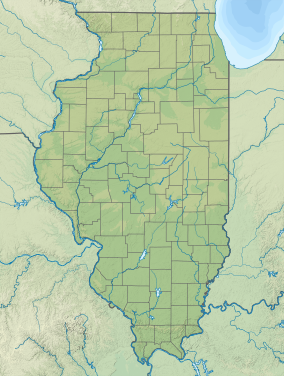 Map showing the location of Edward L. Ryerson Conservation Area