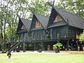 Image 4A group of Kalae houses, traditional northern Thai house located at Thawan Duchanee's house in Chiang Rai. (from Culture of Thailand)