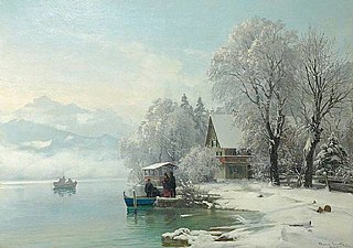 Winter day at the lake
