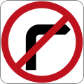 (R2-6) No Right Turn (excluding the Australian Capital Territory, New South Wales and the Northern Territory)