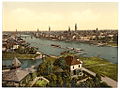 Bremen um 1900, Fotografie vom Stadtwerder auf das Stadtzentrum