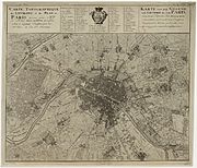 Map of Paris and its vicinity c. 1735, by Jean Delagrive (1689–1757). (BNF Gallica)