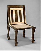 Chair of Reniseneb; 1450 BC; wood, ebony & ivory; height: 86.2 cm; Metropolitan Museum of Art