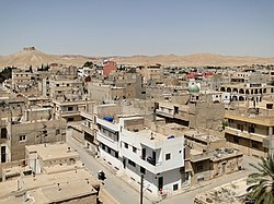 The modern town of Palmyra