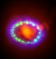 42. Composite image of Supernova SN 1987A.
