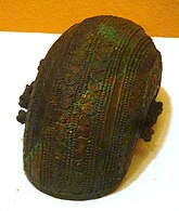 Cresentric bowl; bronze; 9th century; from Igbo-Ukwu