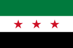 2:3 Variante 2 der von Rebellen im Bürgerkrieg verwendeten alten Flagge