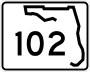 State Road 102 marker